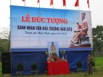 Hội đồng Trương tộc Việt Nam lâm thời dự lễ đúc tượng Danh nhân văn hóa Trương Hán Siêu tại Thành phố Ninh Bình, tỉnh Ninh Bình.